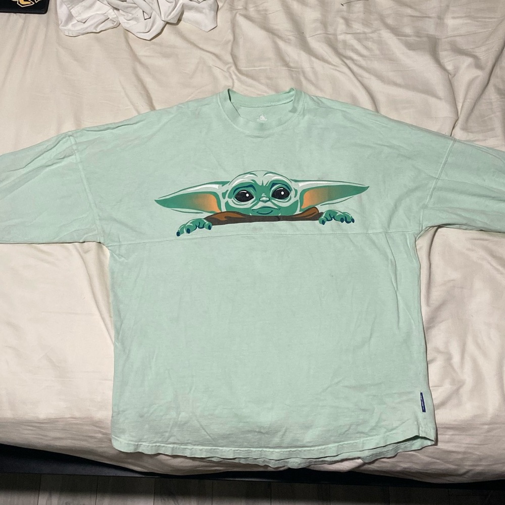 Disney Star Wars Grogu Baby Yoda Jersey Mint Green (Size M)